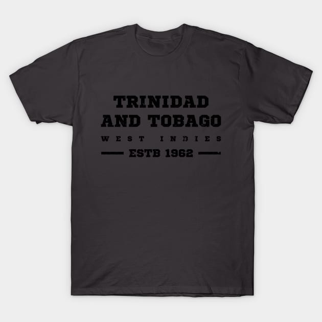 Trinidad and Tobago Estb 1962 West Indies T-Shirt by IslandConcepts